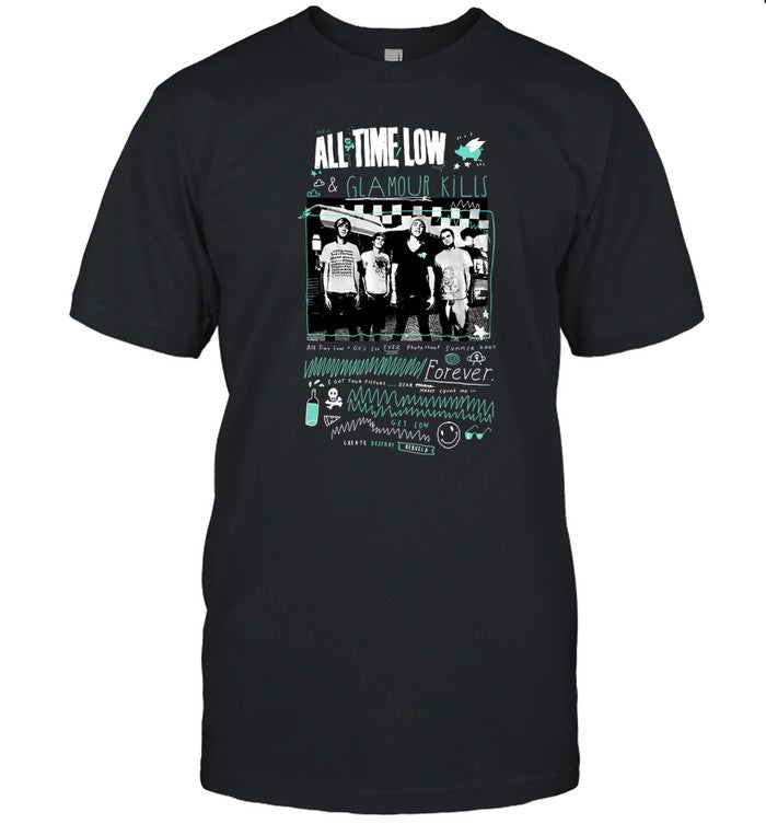 All Time Low X Glamour Kills Throwback Shirt