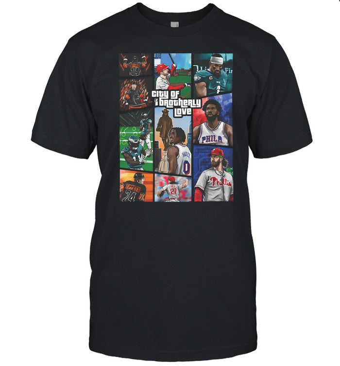 Gta X Philly Sports City Of Brotherly Love Shirt