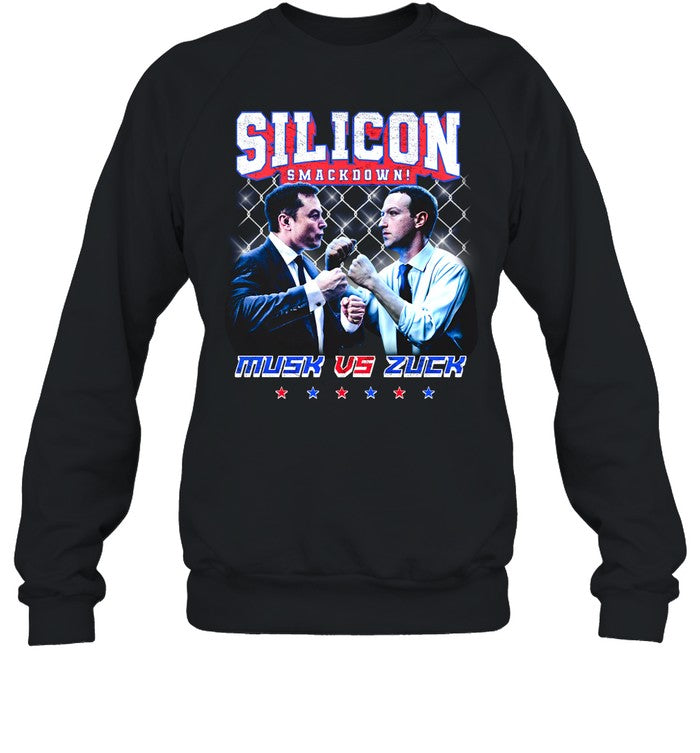 Musk Vs Zuck Silicon Smashdown Hoodie