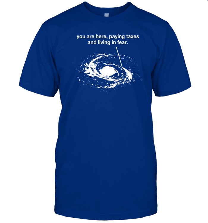 Black Cactus X Bricks Nâ€™ Papers Store You Are Here Paying Taxes And Living In Fear Tee Shirt