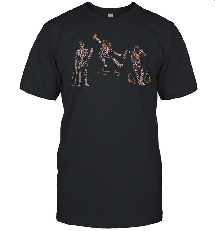 3 Human Skeleton Windsurfing T Shirt