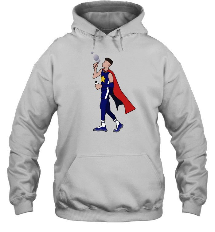 Tyler Herro Wearing Bubble Boy Hoodie