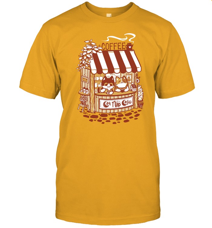 The Yetee Lazy Cafe Cat Nap Cafe Shirt
