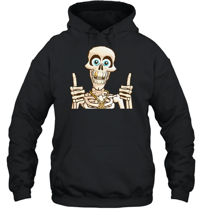 Bruh Tees Donpollo Skull Hoodie