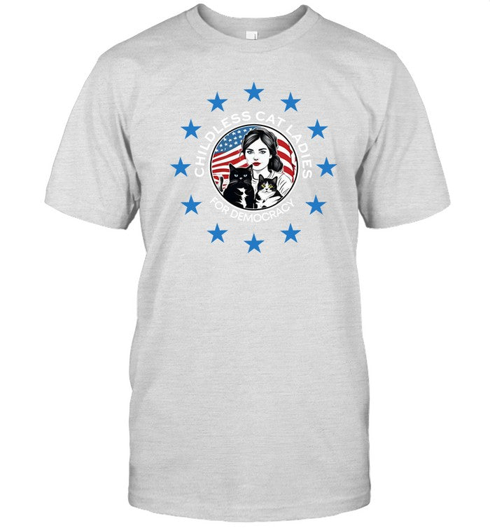 Sid The Cat Childless Cat Ladies For Democracy Shirt