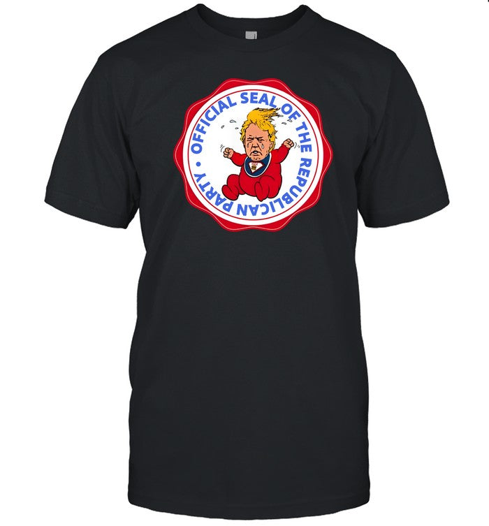 Ktygraphics Cartoonist Seal Of The Republican Party Trump Baby Shirt