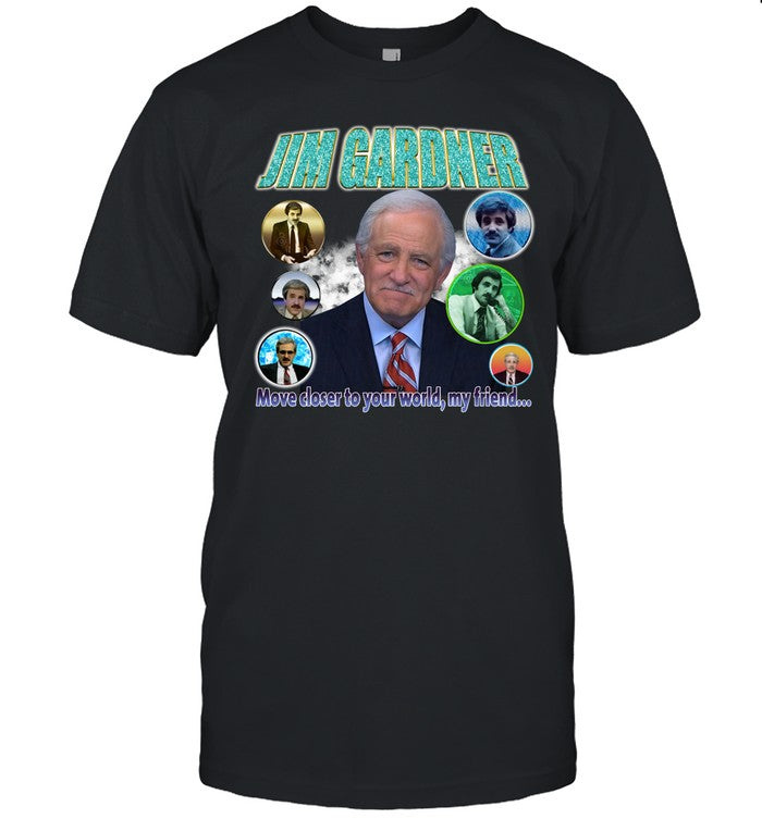 Jake Tapper Wearing Modern Jim Gardner Move Closer To Your World My Friend Shirt