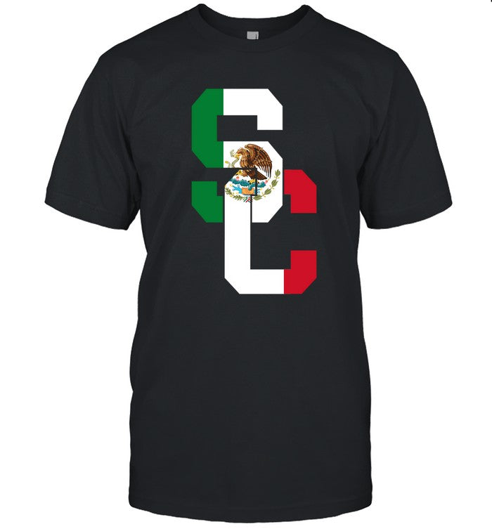 Usc Trojans Sc Interlock Mexico Flag Fill Hoodie