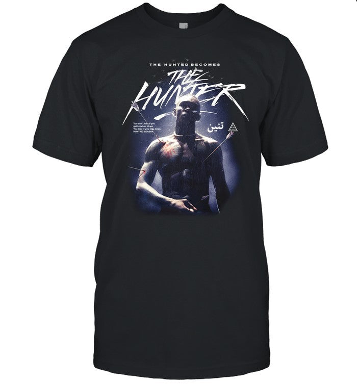 Alexander Volkanovski Wearing The Hunted Becomes The Hunter Shirt