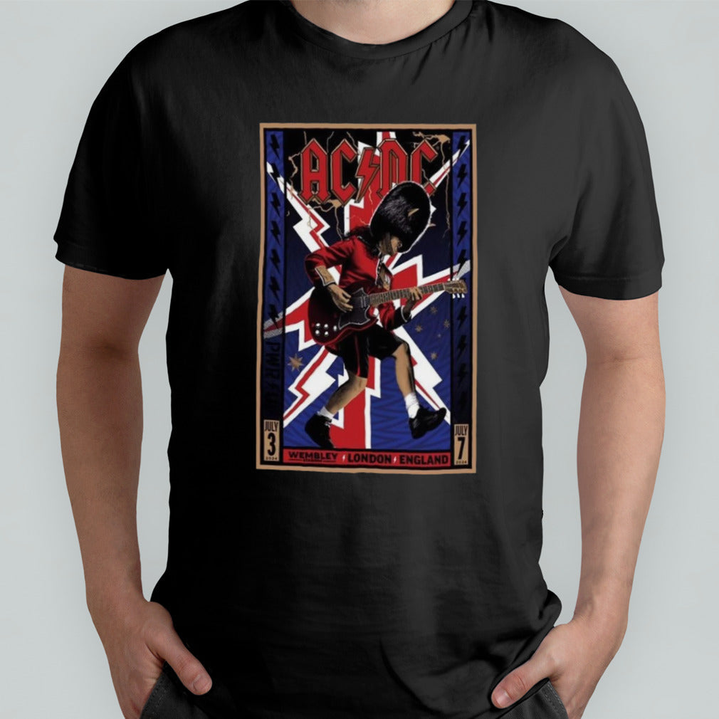 AC-DC Jul 3 2024 At Wembley Stadium In London UK Poster Shirt