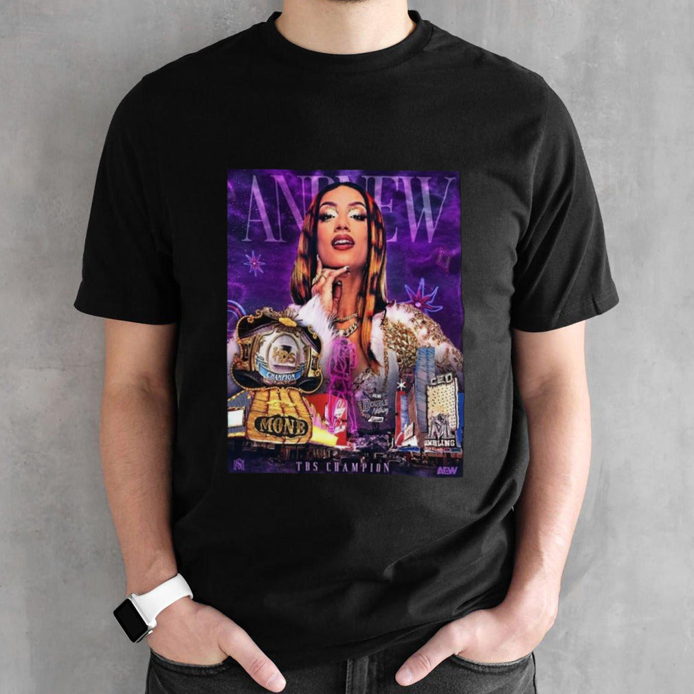 Aew Double Or Nothing 2024 Sasha Banks And New Tbs Champion Poster T-shirt