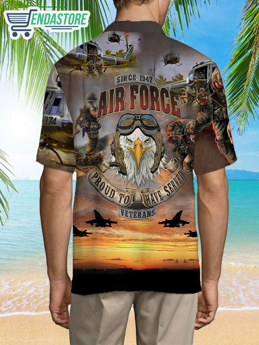 Air Force Veteran Proud To Have Served Veteran Hawaiian Shirt
