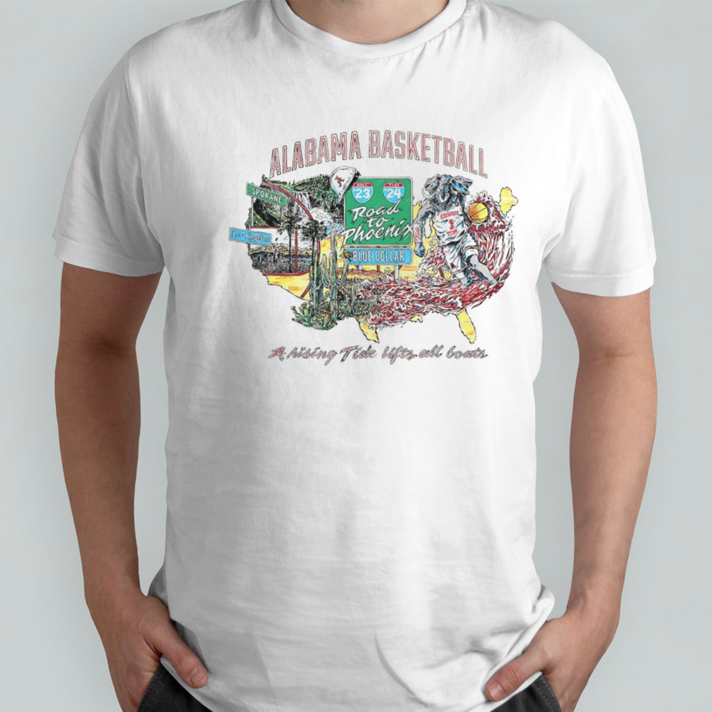 Alabama Crimson Tide a rising tide lifts all boats shirts
