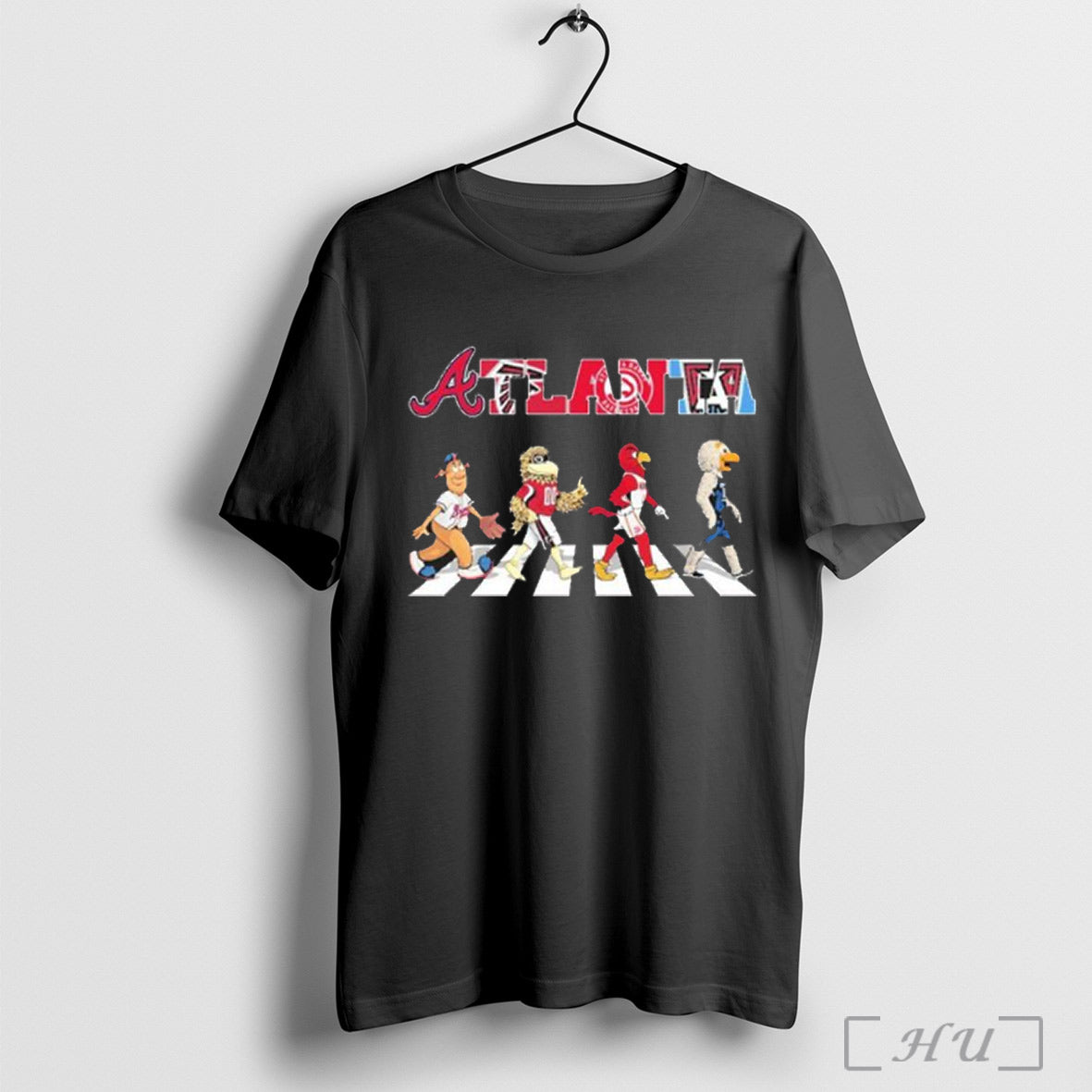 Atlanta Sports Teams Mascots Abbey Road Shirt Sweatshirt
