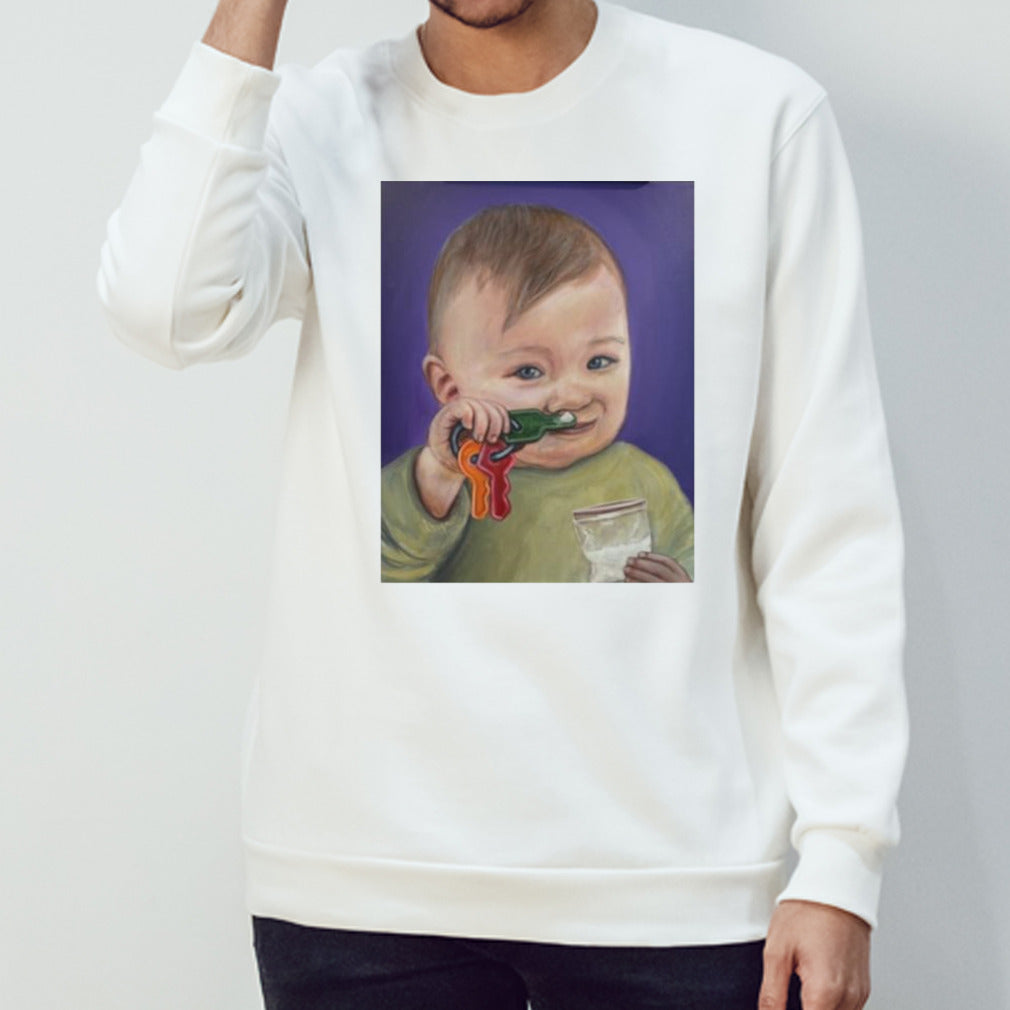 Baby Bump Toddler Doing A Key Bump T-shirt