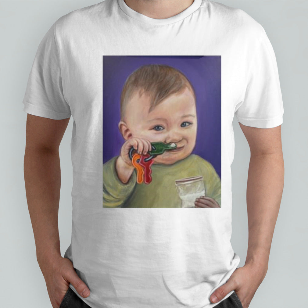 Baby Bump Toddler Doing A Key Bump T-shirt