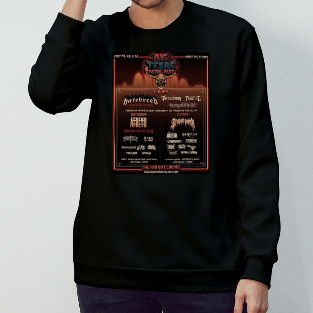 Big Texas Metal Fest May 24th-26th The Far Out Lounge And Stage Austin TX Shirts