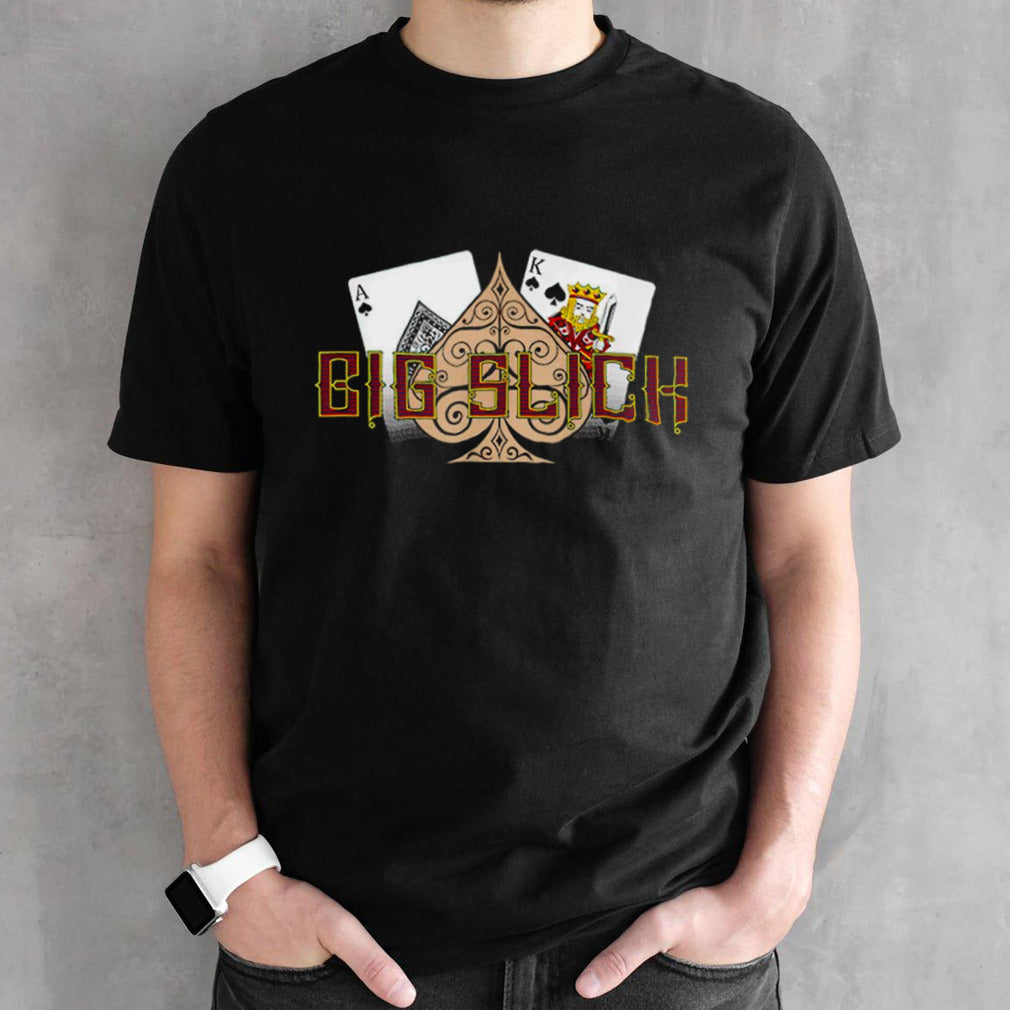 Big slick ace of spade king of spades poker shirts