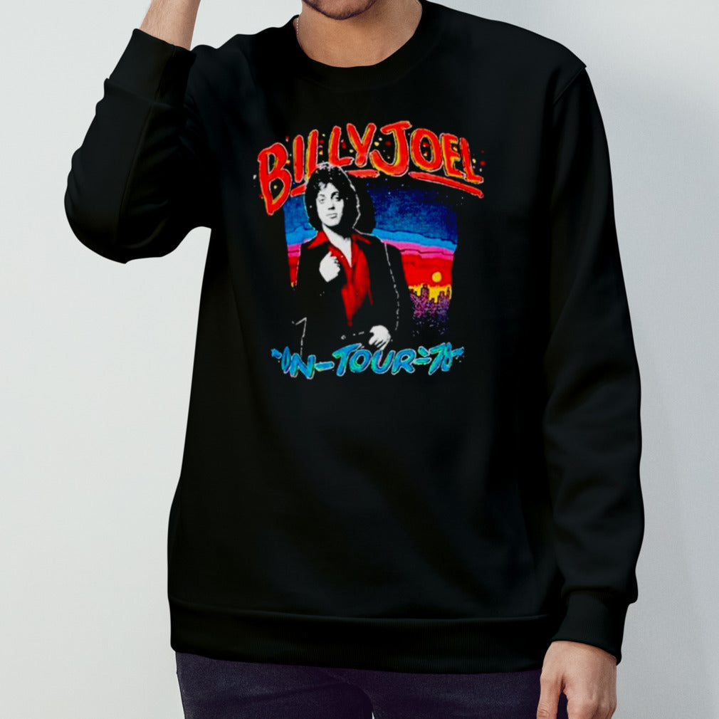 Billy Joel on tour sâ€™78 shirts