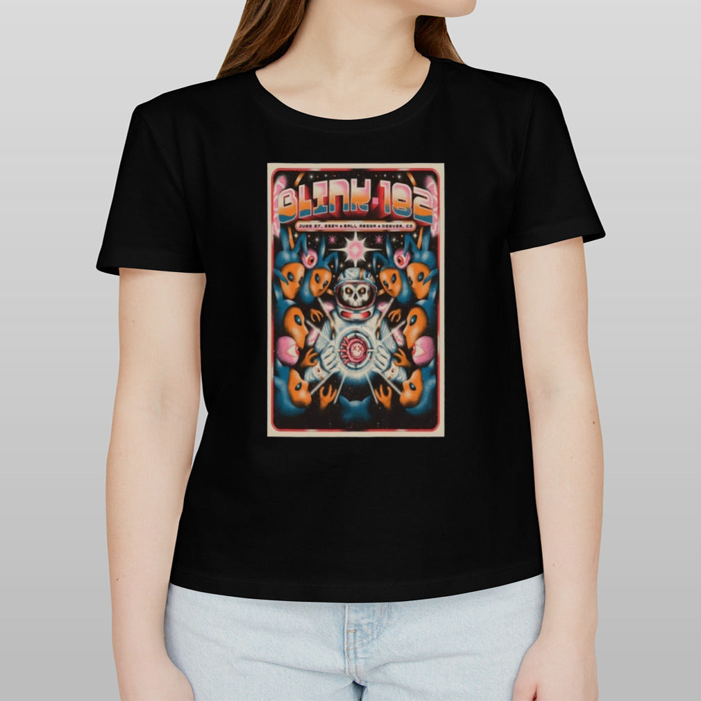 Blink-182 June 27 2024 Denver Ball Arena Concert Poster Shirt