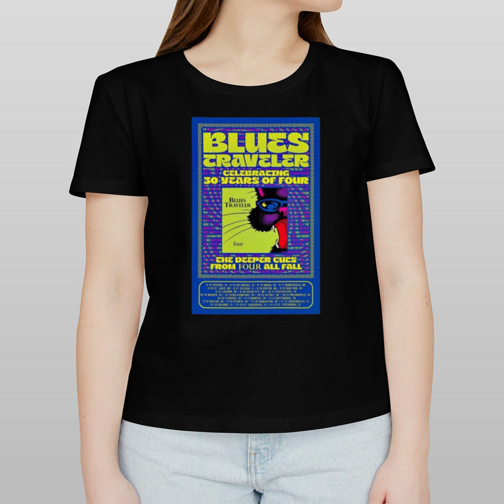 Blues Traveler Celeb 30 Years Of Four Tour 2024 Poster Shirt