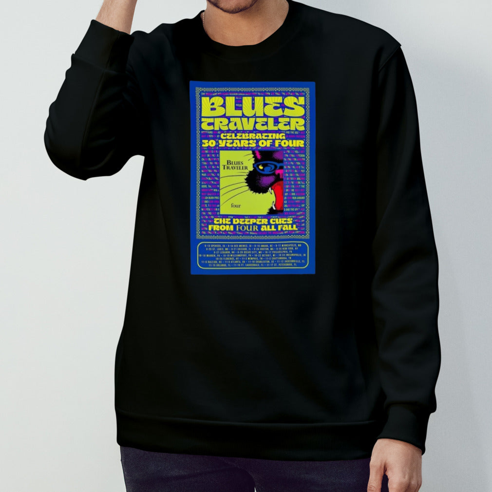 Blues Traveler Celeb 30 Years Of Four Tour 2024 Poster Shirt