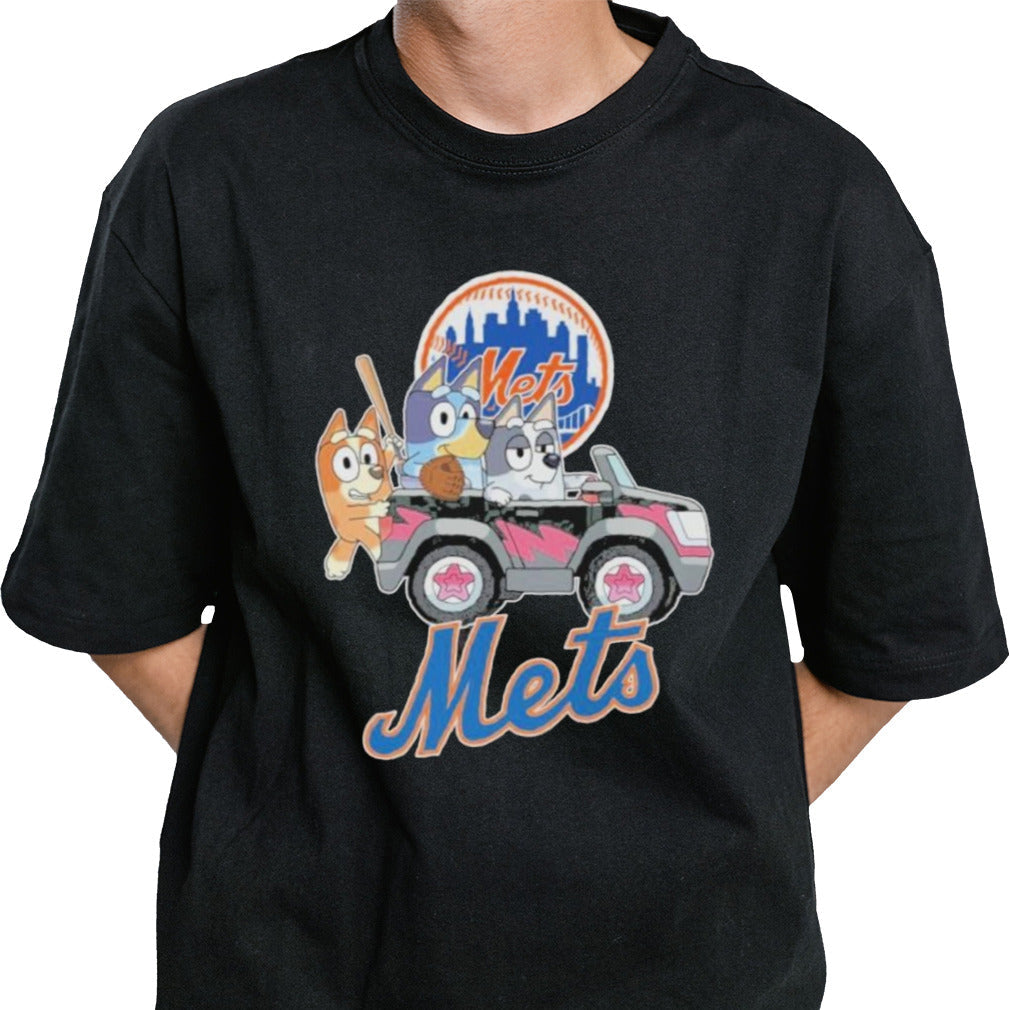 Bluey Characters New York Mets Shirt