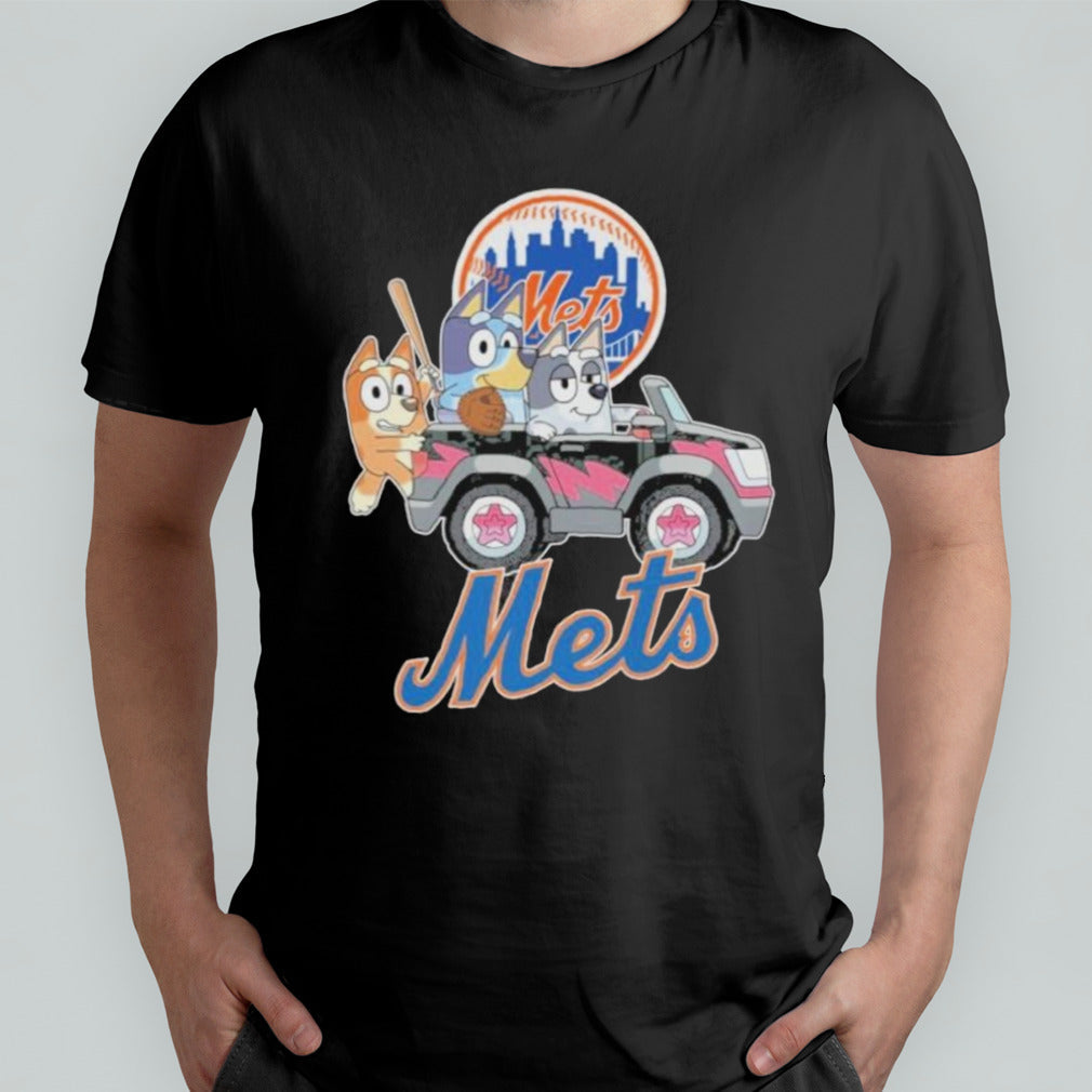 Bluey Characters New York Mets Shirt