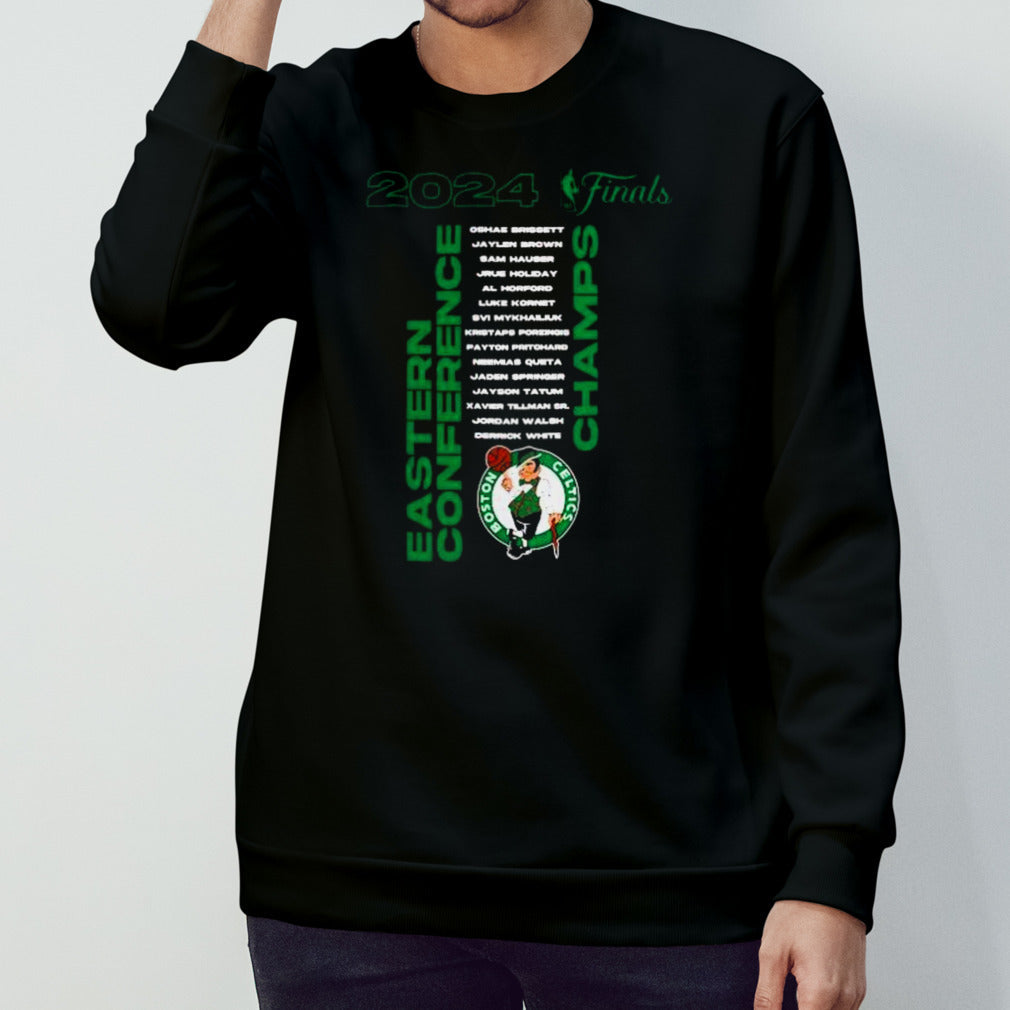 Boston Celtics 2024 Eastern Conference Champions Jump Ball Roster Shirt