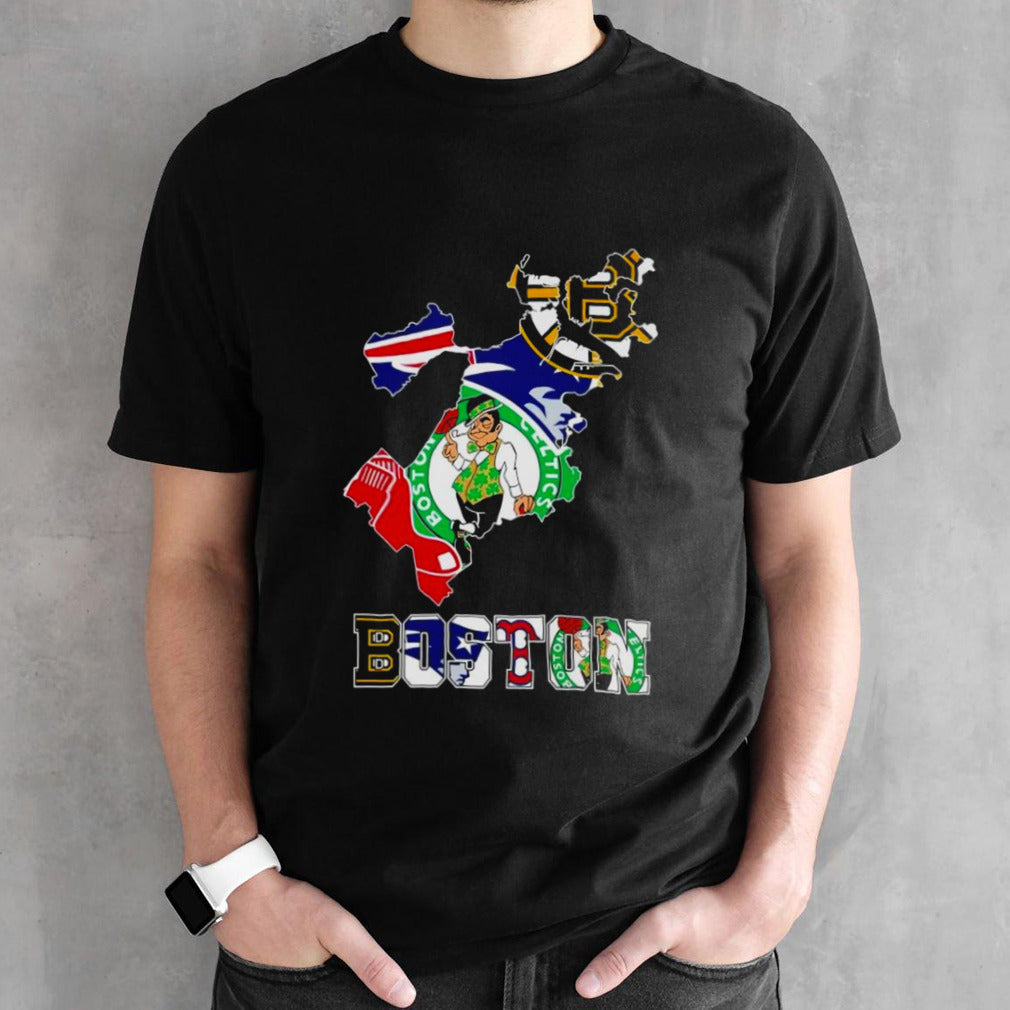 Boston Celtics Boston Bruins Red Sox New England Patriots Proud Of Boston Shirts