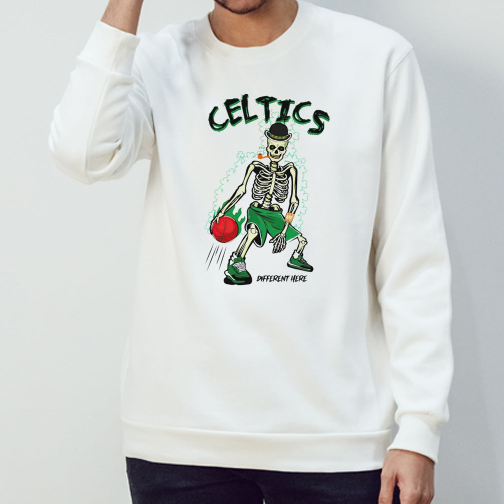 Boston Celtics skeleton basketball different here shirt