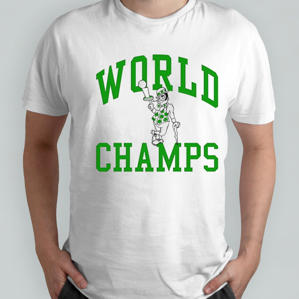 Boston Celtics world champs mascot shirt