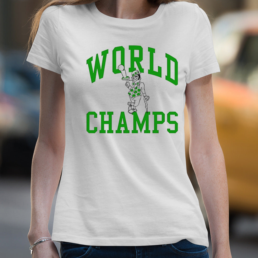 Boston Celtics world champs mascot shirt