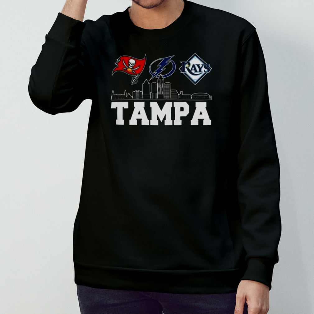 Buccaneers x Rays x Lightning Tampa City Skyline 2024 Shirts