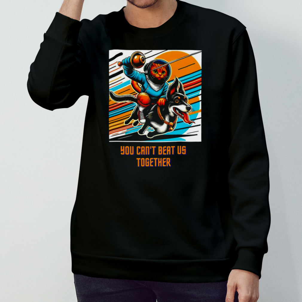 Cat you canâ€™t beat us together shirt