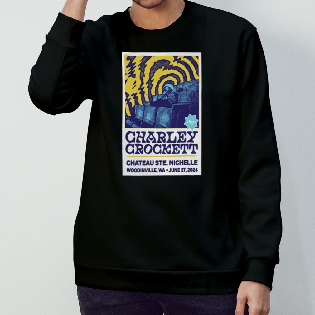 Charley Crockett Chateau Ste. Michelle Winery Woodinville WA June 27 2024 Poster shirt