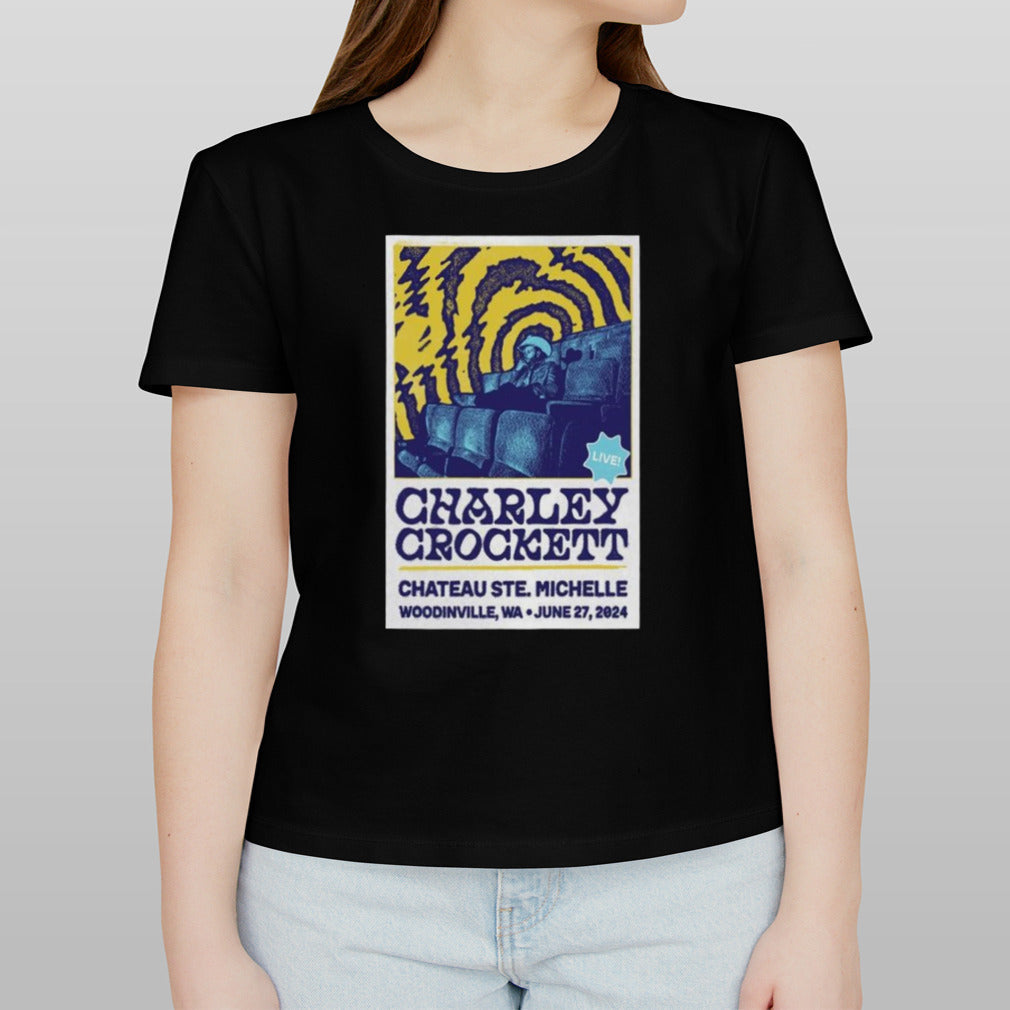 Charley Crockett Chateau Ste. Michelle Winery Woodinville WA June 27 2024 Poster shirt