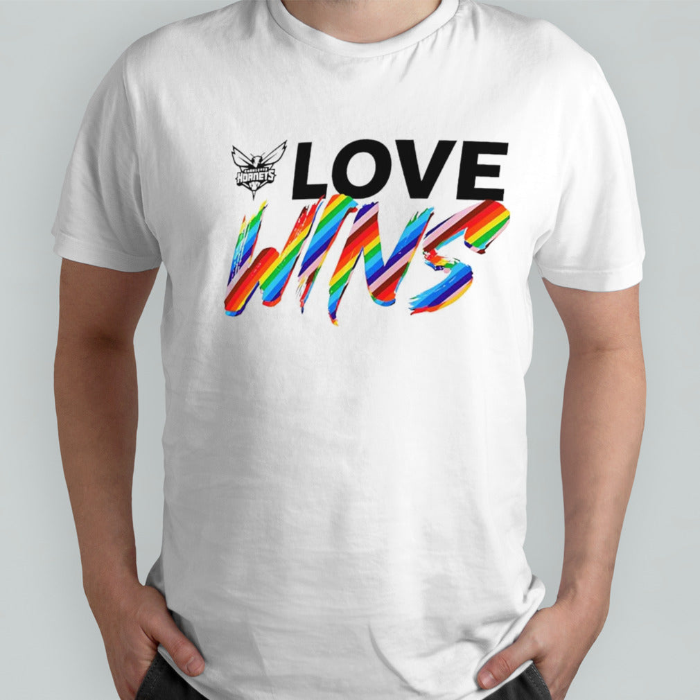 Charlotte Hornets love wins rainbow pride shirt