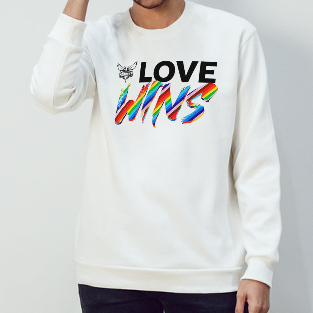Charlotte Hornets love wins rainbow pride shirt