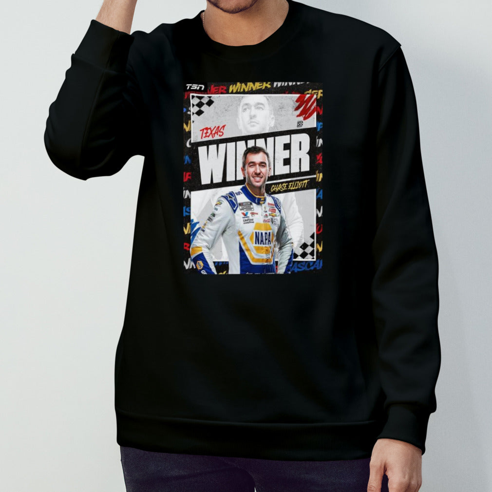 Chase Elliott Team Hendrick First Time Win In Texas In 42 Races Nascar T-shirts