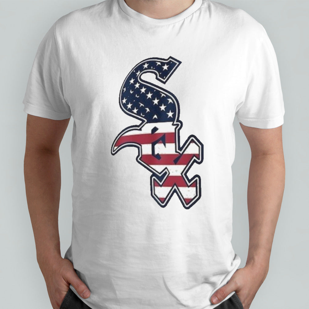 Chicago White Sox Logo 4th Of July Flag T-shirt