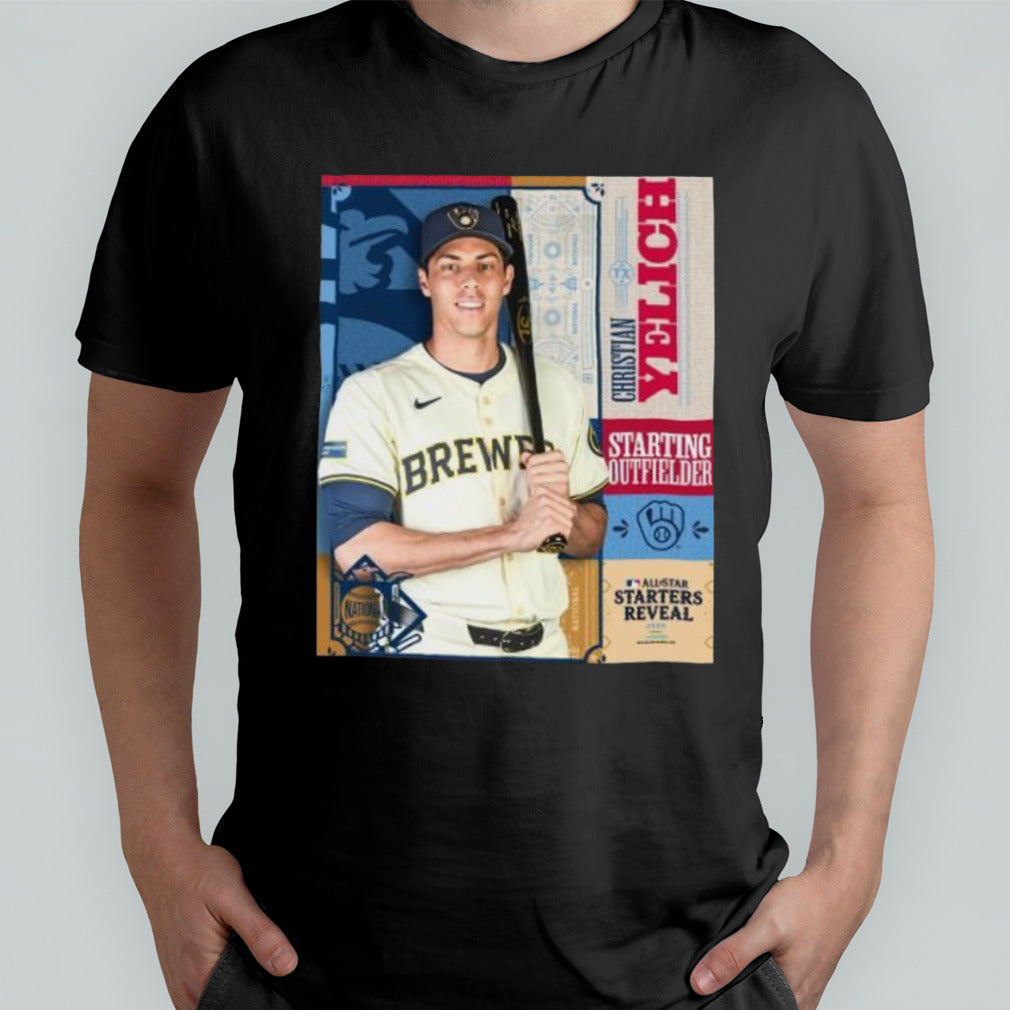 Christian Yelich Milwaukee Brewers Starting Designated Hitter All Star Starters Revealed 2024 shirt