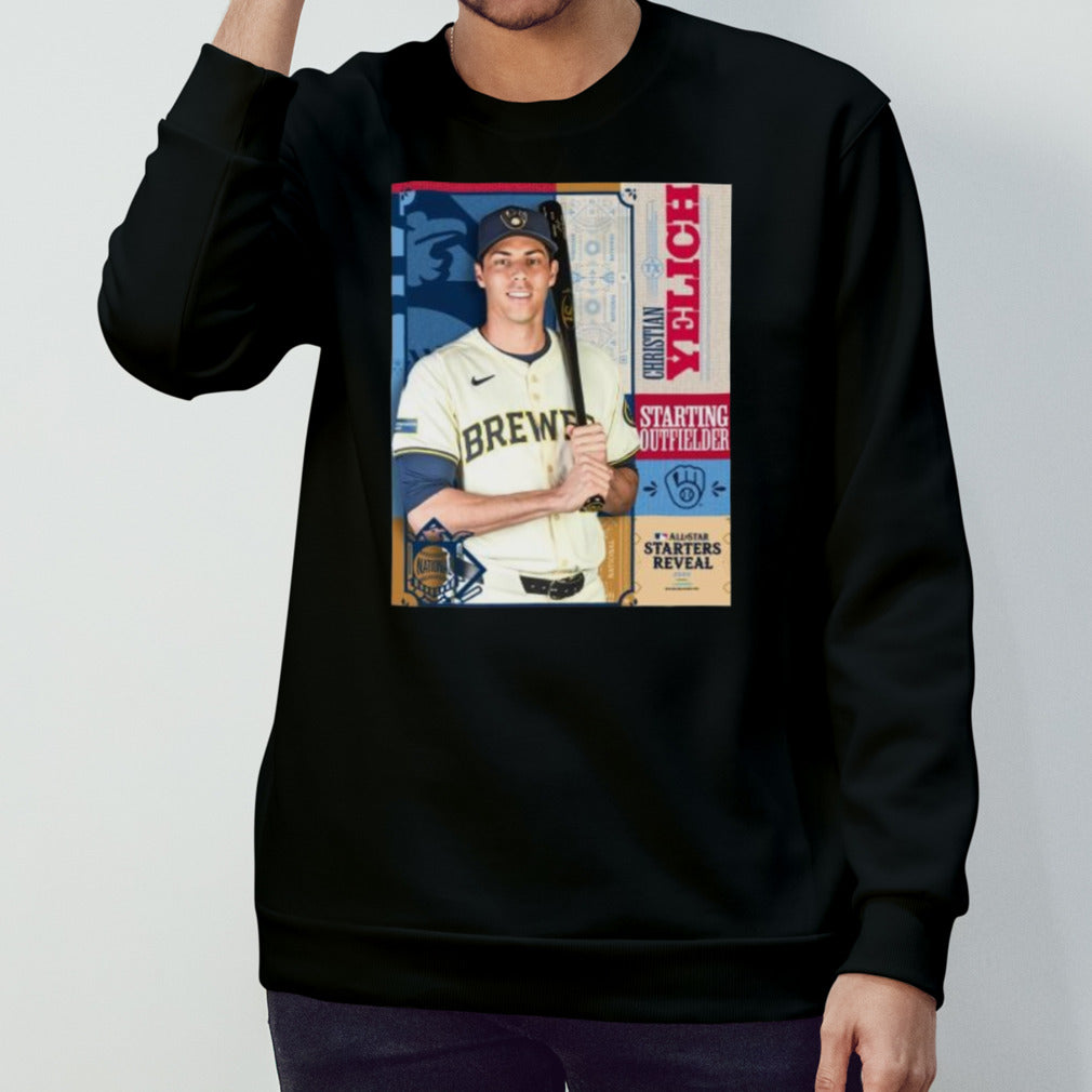 Christian Yelich Milwaukee Brewers Starting Designated Hitter All Star Starters Revealed 2024 shirt