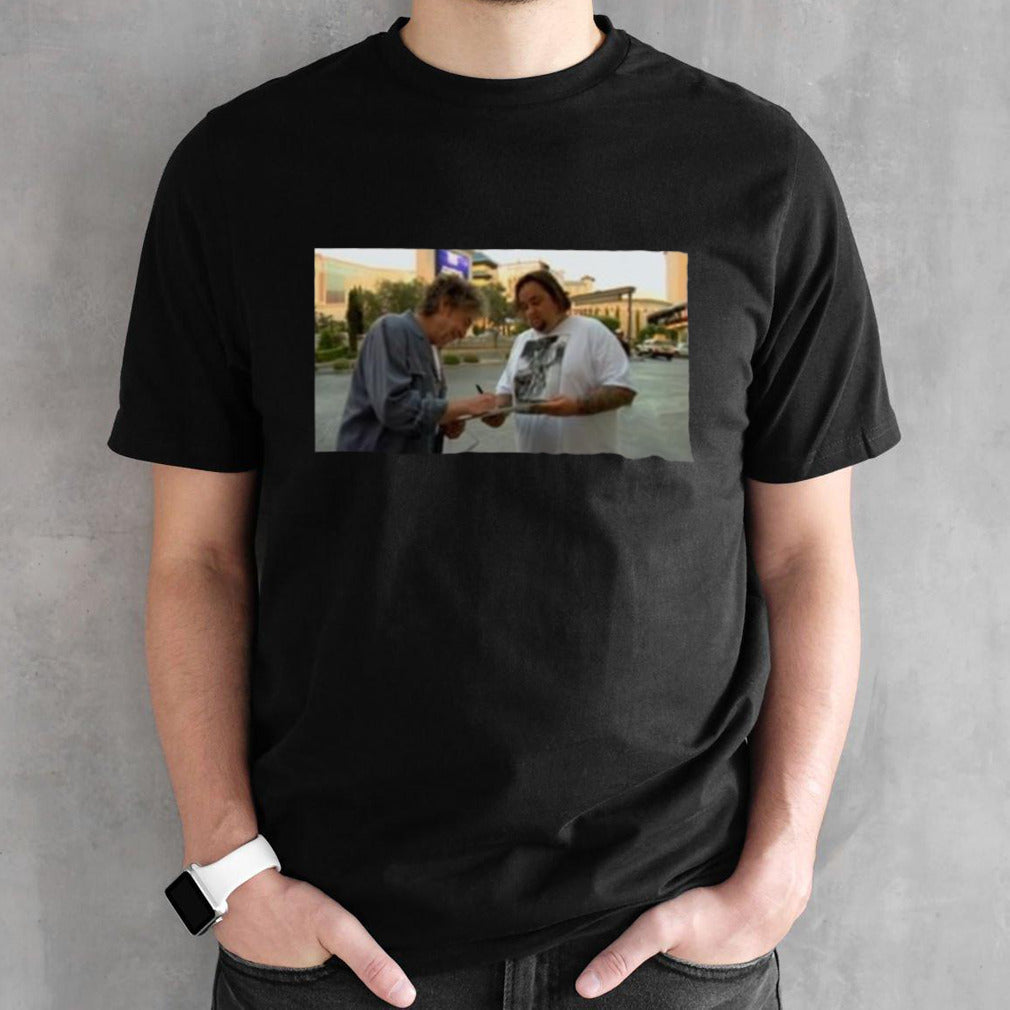 Cinnamon Bun Wearing Bob Dylan Meets Chumlee Shirts