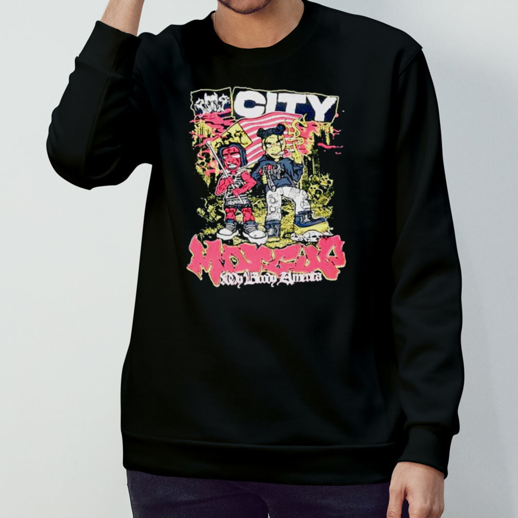 City Morgue My bloody America the Simpson parody shirts