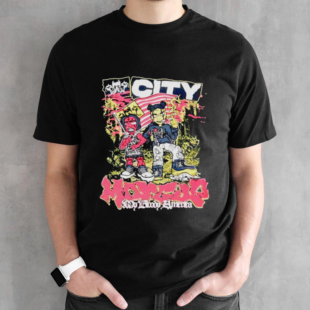 City Morgue My bloody America the Simpson parody shirts