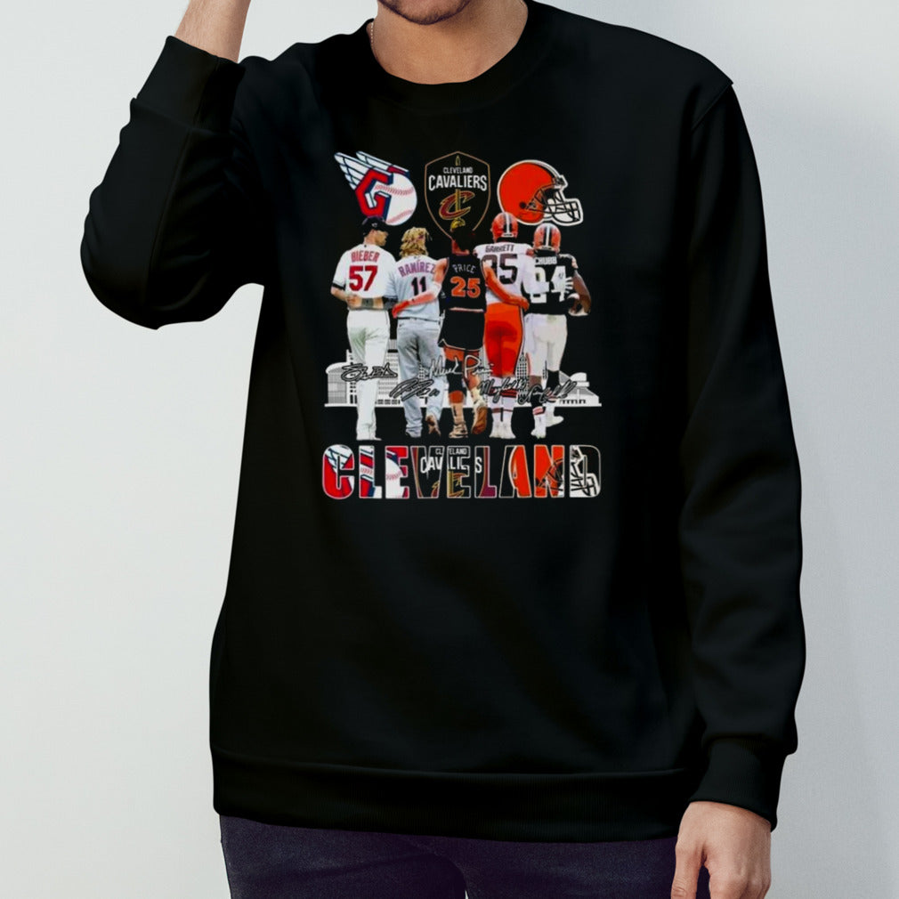 Cleveland Guardians Cleveland Browns Cleveland Cavaliers The Stars Signatures 2024 Shirts