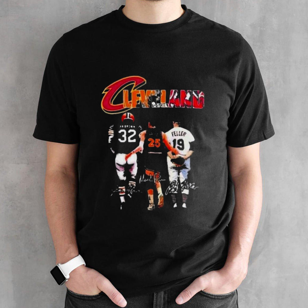 Cleveland Sports Teams Jim Brown Price And Feller Signatures shirt
