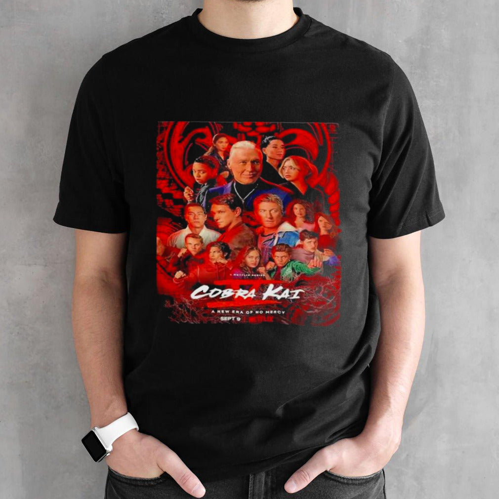 Cobra Kai Season 5 Poster Motion Poster Herald A New Era Of No Mercy shirt