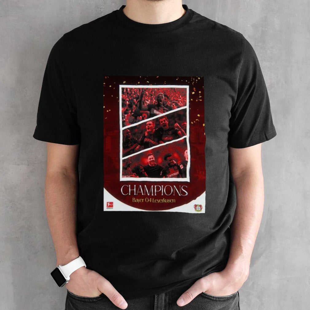 Congratulations Bayer Leverkusen And Xabi Alonso Bundesliga Champions 2023 2024 T-shirts